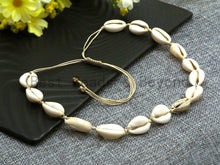 Load image into Gallery viewer, Cowrie Shell Necklace, Cowrie Shell Choker, Cowrie Necklace