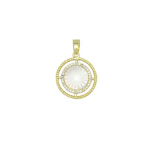 Load image into Gallery viewer, Radical Mother of Pearl Charm with hollow out ring,LX763