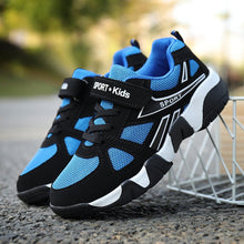 Load image into Gallery viewer, Kids Boys Sports Running Shoes – Breathable Mesh Sneakers with Velcro Strap | Sizes EU 28–40