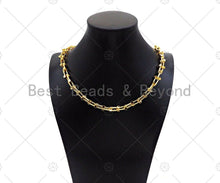 Load image into Gallery viewer, NEW STYLE U link Chain Chunky Statement Chain by Yard, U shape Bulky Link chain, Gold Filled Chain, Necklace Supplies, sku#LD116