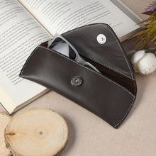 Load image into Gallery viewer, Brown Guard Leather Sunglass Case