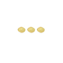 Load image into Gallery viewer, Matte Blushed Gold Faceted Oval Spacer Beads, Sku#A198