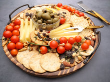 Load image into Gallery viewer, Aria Scorched Wood Serving Tray with Handles