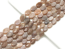 Load image into Gallery viewer, Natural Quality Faceted Oval Peach Moonstone Beads, SKu#HY6