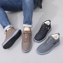 Load image into Gallery viewer, Men's Fleece-Lined Insulated Snow Boots – Lace-Up Casual Athletic Shoes