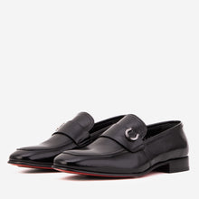 Load image into Gallery viewer, The Blackwell Black Patent Bit Loafer Men Shoe