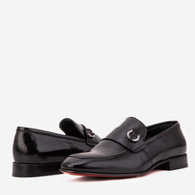 Load image into Gallery viewer, The Blackwell Black Patent Bit Loafer Men Shoe