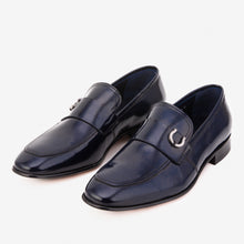 Load image into Gallery viewer, The Blackwell Navy Patent Bit Loafer Men Shoe