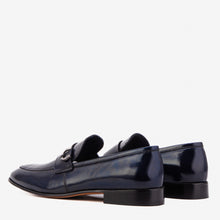Load image into Gallery viewer, The Blackwell Navy Patent Bit Loafer Men Shoe