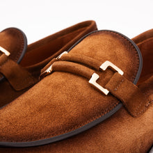 Load image into Gallery viewer, The Brooks Brown Suede Bit Loafer Men Shoe