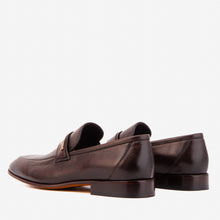 Load image into Gallery viewer, The Ashford Brown  Baby Buffalo Leather Loafer Men Shoe