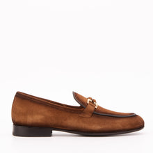 Load image into Gallery viewer, The Brooks Brown Suede Bit Loafer Men Shoe