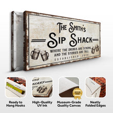 Load image into Gallery viewer, Family Sip Shack Bar Sign