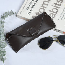 Load image into Gallery viewer, Brown Guard Leather Sunglass Case