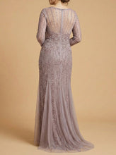 Load image into Gallery viewer, Lara High Neck Beaded Gown