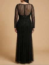 Load image into Gallery viewer, Lara High Neck Beaded Gown