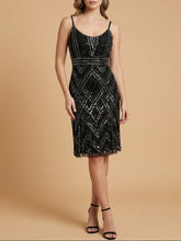 Load image into Gallery viewer, Lara 28860 - Beaded Flounce Dress