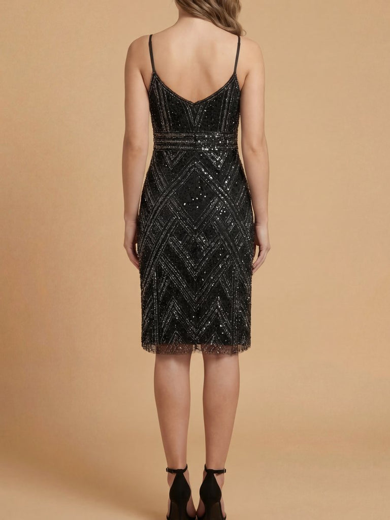 Lara 28860 - Beaded Flounce Dress