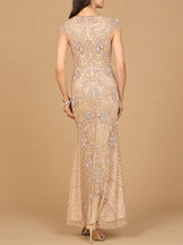 Load image into Gallery viewer, Beaded Cap Sleeve Gown | Lara 28863