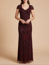 Load image into Gallery viewer, Beaded Cap Sleeve Gown | Lara 28863