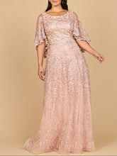 Load image into Gallery viewer, Cape Sleeve Mother's Gown | 28881