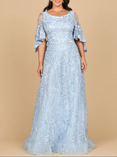 Load image into Gallery viewer, Cape Sleeve Mother's Gown | 28881