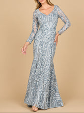 Load image into Gallery viewer, Mermaid, Long Sleeve Gown | 28885