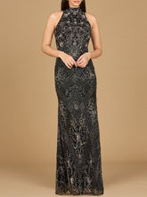Load image into Gallery viewer, Halter Neck Beaded Dress