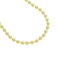 Load image into Gallery viewer, Gold Silver String Round Ball Chain Adjustable Necklace, Sku#A326