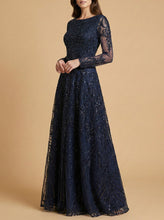 Load image into Gallery viewer, Long Sleeve High Neck Gown | 28904