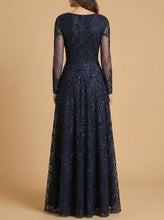 Load image into Gallery viewer, Long Sleeve High Neck Gown | 28904