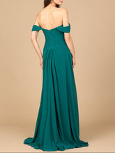Load image into Gallery viewer, Off Shoulder Chiffon Dress