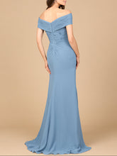 Load image into Gallery viewer, Off Shoulder Elegant Chiffon Gown