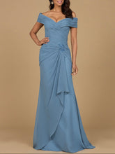 Load image into Gallery viewer, Off Shoulder Elegant Chiffon Gown