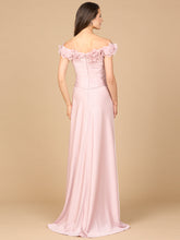 Load image into Gallery viewer, Off Shoulder Satin Gown