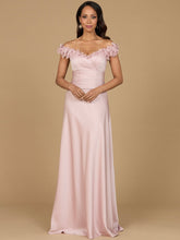 Load image into Gallery viewer, Off Shoulder Satin Gown