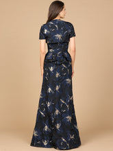 Load image into Gallery viewer, Strapless Brocade Gown with Bolero