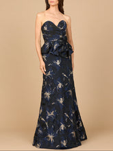 Load image into Gallery viewer, Strapless Brocade Gown with Bolero