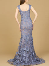 Load image into Gallery viewer, Sleeveless Mermaid Lace Embroidered Gown