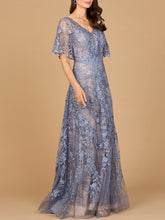 Load image into Gallery viewer, Elegant Cape Sleeve A-line Gown