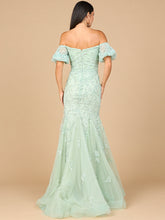 Load image into Gallery viewer, Lace, Off Shoulder Mermaid Gown