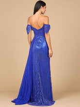 Load image into Gallery viewer, Off Shoulder Fitted Gown