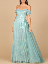 Load image into Gallery viewer, Off Shoulder Fitted Gown