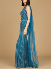 Load image into Gallery viewer, One Shoulder Fitted Gown