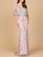 Load image into Gallery viewer, Cape Sleeve Mermaid Gown