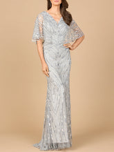Load image into Gallery viewer, Cape Sleeve Mermaid Gown