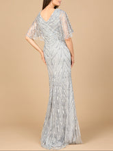 Load image into Gallery viewer, Cape Sleeve Mermaid Gown
