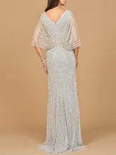 Load image into Gallery viewer, Cape Sleeve Mermaid Gown