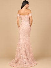 Load image into Gallery viewer, Off Shoulder Lace Mermaid Gown