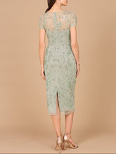 Load image into Gallery viewer, Beaded Midi Dress with Cap Sleeves